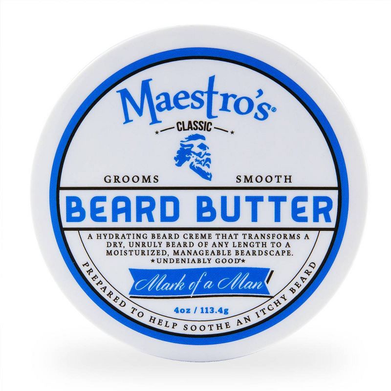 Maestro's Classic Beard Butter Mark of a Man Blend - 4.0oz, 1 of 6
