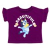 Bluey Girls T-Shirt and Chambray Shorts Outfit Set Toddler - 4 of 4