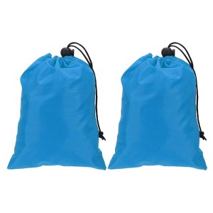 Unique Bargains Tear-Resistant Polyester Traveling Laundry Bag with Drawstring 2 Pcs - 1 of 4