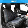 Unique Bargains Waterproof Faux Leather Car Front Seat Covers for Ford F-150 Crew Cab 2009-2023 2 Pcs - 2 of 4