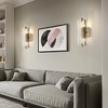 CityFurn 2-Light Modern Crystal Glass Wall Sconces - 2 of 4