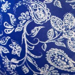 evening blue paisley