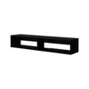 59.1" Melamine Floating Media Rack with Two Shelves, Space-Saving Design, and Modern Finish for Living Room and Bedroom - 3 of 4