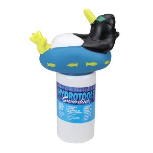 Swimline HydroTools Penguin Swimming Pool Chemical Dispenser 13" - Blue/White - 1 of 2