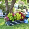 Sunnydaze Raised Corrugated Galvanized Steel Rectangle Garden Bed for Plants, Vegetables, and Flowers - 48" L x 11.75" H - 4 of 4
