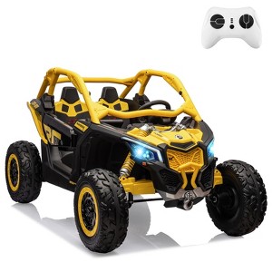 2 Seats Ride on UTV with Remote Control for Kids, 2 * 24V Batteries 4 * 200W Motors Licensed by CAN-AM UTV - 1 of 4