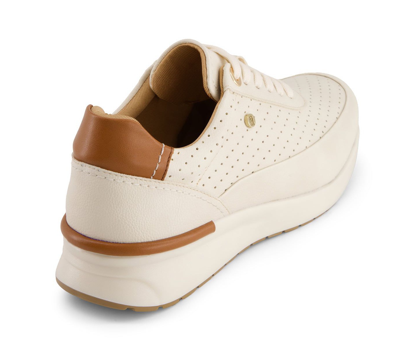 Женские кроссовки Andrea Casual Sneakers 87276, Beige, 7, цвет: Бежевый — фото 2
