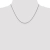 Black Bow Jewelry 1mm 14k White Gold Solid Classic Box Chain Necklace - 3 of 4