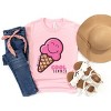The Juniper Shop SmileyWorld Cool Summer Ice Cream Pink Youth Short Sleeve Tee - 4 of 4
