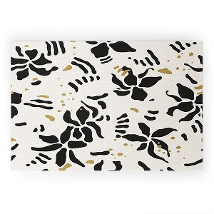 evamatise Abstract Spider Orchids Looped Vinyl Welcome Mat - Society6 - 1 of 4