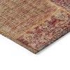 Red Orange And Blue Patchwork Washable Indoor Outdoor Area Rug - 4 of 4