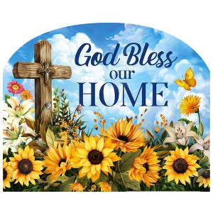 Briarwood Lane Summer Art Sign 8.25x10.25 God Bless Our Home For Summer Art Sign - 1 of 4
