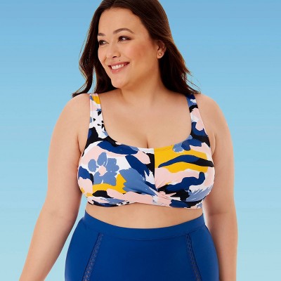 plus size crop top bikini