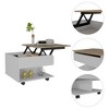 Airsurfer Lift Top Coffee Table with Concealed Storage,15.3"H x 21.6"W x 19.6"D - 3 of 4