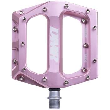 DMR Vault MIDI Platform Pedals 9/16" Concave Aluminum Removable Pins Pink Punch