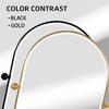 Wooakway 36"H Arched Bathroom Mirror with Pivoting Design Metal Frame for Vanity Living Room Bedroom Entryway Black - 4 of 4