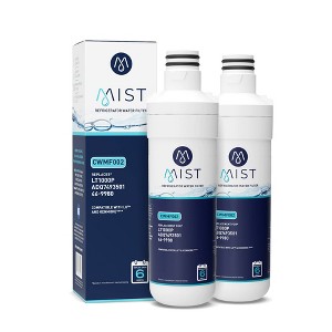 Mist Replacement Refrigerator Water Filter for LG LT1000P, MDJ64844601, Kenmore 46-9980 (2pk) - 1 of 4