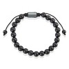 Crucible Men's Onyx Stone Bead Adjustable Shocker Tie Bracelet (8mm) - 2 of 4