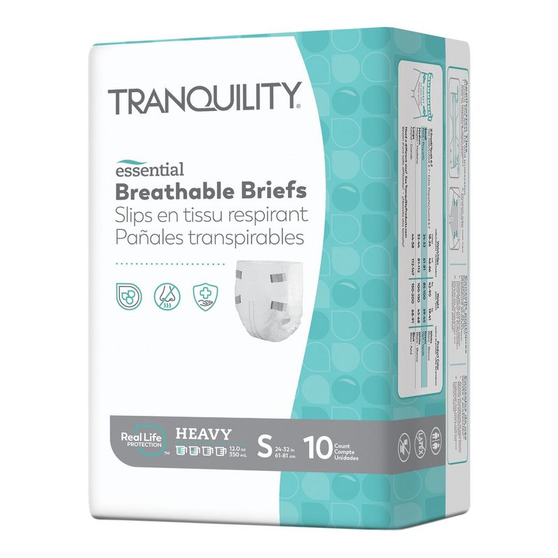 Tranquility Essential Disposable Diaper Brief, Heavy, 1 of 6