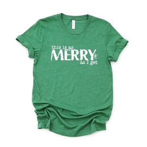 Simply Sage Market Women's Merry As I Get Short Sleeve Graphic Tee - 1 of 4