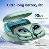 OFNEX Wireless Earbuds Bluetooth 5.3 Headphones 90 Hrs Playtime Ear buds with Wireless Charging Case Power Display Over-ear Earphones - 3 of 4