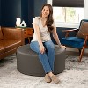 Jaxx Candler Round Couch Ottoman - Oversized Giant Coffee Table & Foot Rest - 2 of 4