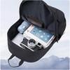 Wikineon PU Backpack Fashion Large Capacity Men's Casual Backpack Commuter Trend Backpack Student School Bag - 4 of 4