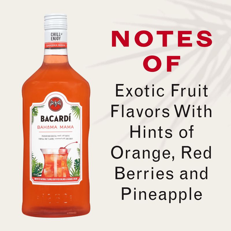 Bacardi Party Drinks Bahama Mama Cocktail - 1.75L Bottle, 3 of 8
