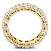 Pompeii3 6 Ct TW Oval Cut Moissanite Eternity Ring 14k Yellow Gold Womens Wedding Band - 2 of 4