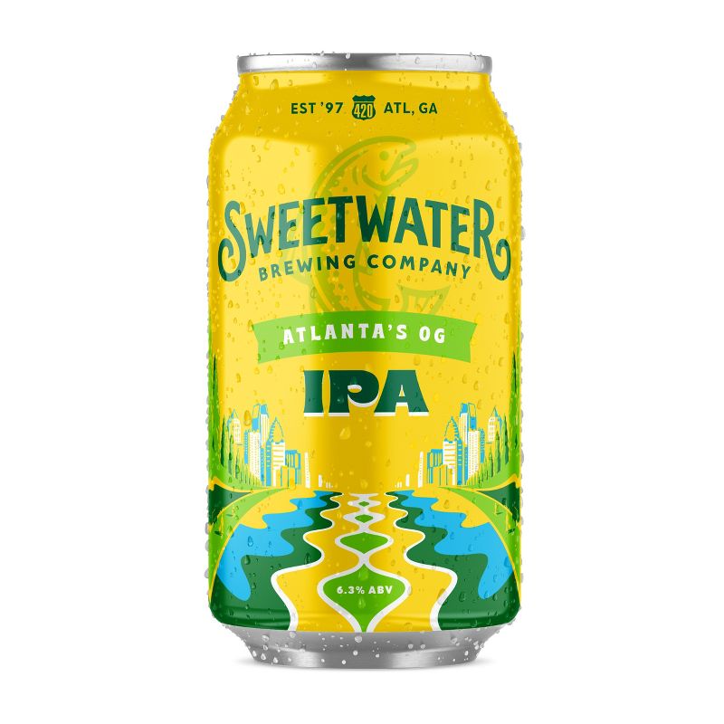 SweetWater IPA Beer - 6pk/12 fl oz Cans, 3 of 8