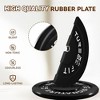 Signature Fitness 70 Pound Color Coded Olympic Bumper Weight Plate Set with Steel Hub and Stainless Steel Inserts, 2 Pairs of 10 Pounds and 25 Pounds - 3 of 4