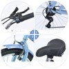 Infurnic Bicycles, 7 Speed Bicycles, Beach Cruiser Bike with Wide Wheels, Blue, 69.29"*28.32"*43.2" - 3 of 4