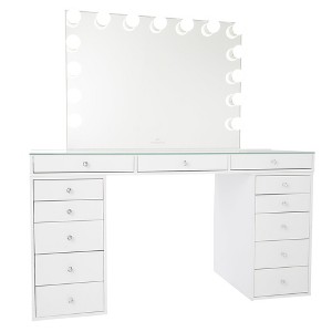 Impressions Vanity SlayStation® Pro 2.0 Tabletop + Vanity Mirror + 5 Drawer Units Bundle - 1 of 4