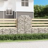 vidaXL Gabion Basket Silver Galvanized iron 39.4 x 19.7 x 63.0 in - 39.4" x 19.7" x 55.1"/63" - 2 of 4