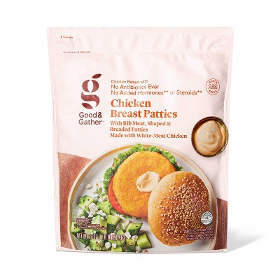 Chicken Breast Patties - Frozen - 26oz - Good & Gather™