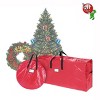 Hastings Home Storage Bag Set - Zippered Totes for Artificial Trees and 30-Inch Holiday Wreaths - 4 of 4
