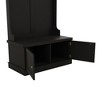NicBex Hall Tree with Storage Bench and Shoe Rack for Entrance Multifunctional Coat Rack with Top Storage Compartment for Living Room - 4 of 4