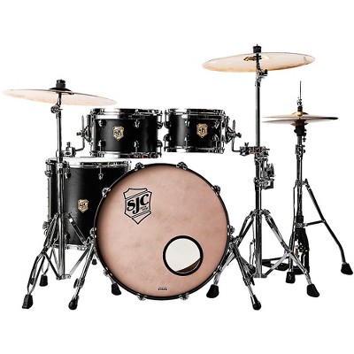 SJC Drums Tour Series 4-Piece Shell Pack Matte Black