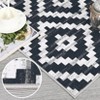 8x10 Area Rugs for Living Room, Checkered Non-Slip Washable Rugs, Neutral Classic Geometric Large Area Rug for Bedroom, Carpet for Dining Room - 4 of 4