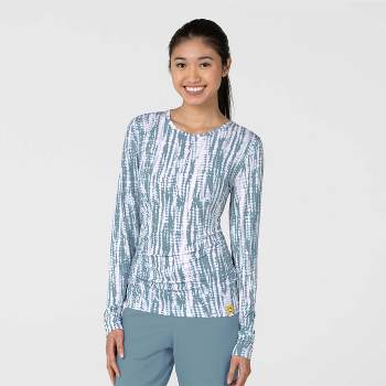 Wink Knits and Layers Women's All-over Print Silky Tee