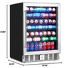 24 Inch Beverage Refrigerator, 5.1 Cu.ft Beverage Cooler Under Counter, 166 Cans Drink Fridge for Drinks, Soda, Beer or Wine - 4 of 4