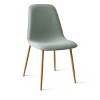 Set of 4 Upholstered Dining Room Chairs with Wood-grain Metal Legs, Modern Kitchen Chairs for Dining Room or Breakfast Nook - Panipeachy - 4 of 4