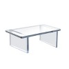 Azar Displays Clear Acrylic 11.75"W x 7.75"D x 5"H 1/2" Thick Deluxe Riser w/Bumpers - 3 of 4