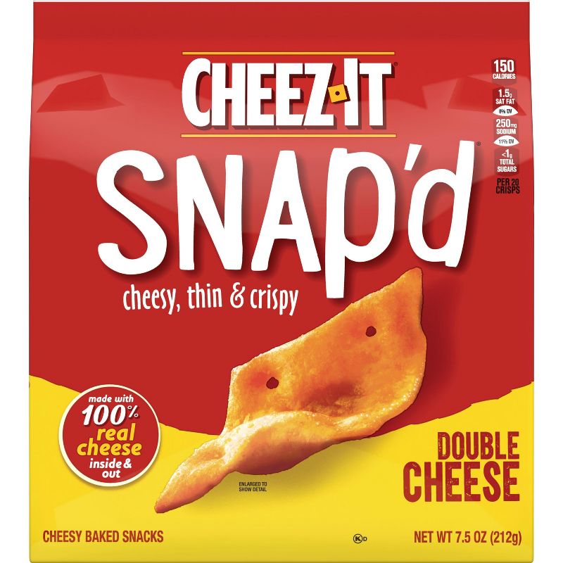Cheez-It Snap'd Double Cheese Crackers - 7.5oz, 5 of 8