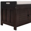 NicBex Shoe Rack Bench Shoe Storage Organizer Shutter-shaped Doors Removable Cushion Hidden Storage Space for Entryway Bedroom - 3 of 4