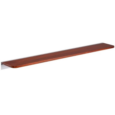 Monoprice Mahogany Universal Soundbar Shelf - 42 Inch, 33 lbs Weight Capacity, Easy Assembly, Durable, Resist Wear and Tear