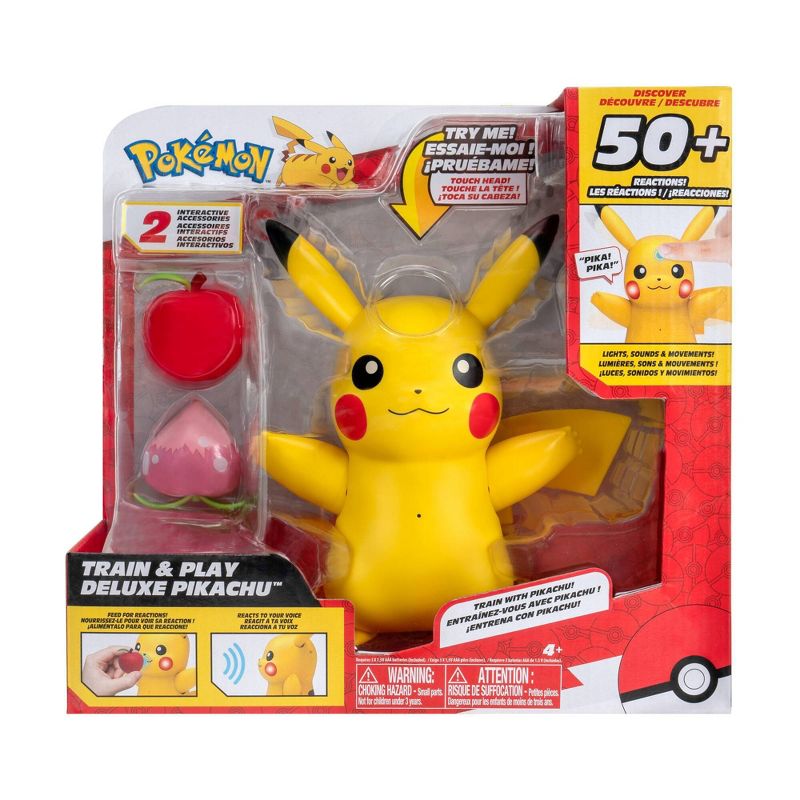 Pok&#233;mon Pikachu Train and Play Deluxe Interactive Action Figure, 4 of 13