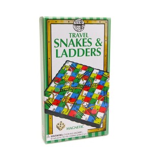 House of Marbles Travel Snakes and Ladders Board Game, Ages 4+ - 1 of 3