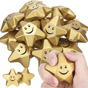 Mini Star Stress Balls Set, Cute Foam Toys for Student Motivation, Anxiety Relief & Party Bag Fillers - 1 of 4