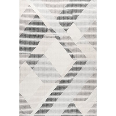 Nuloom Alesha Modern Striped Pet Friendly Machine Washable Area Rug